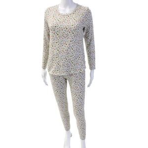 Emerson Road Womens Floral Print Pajama Set Multi Colored Size Small